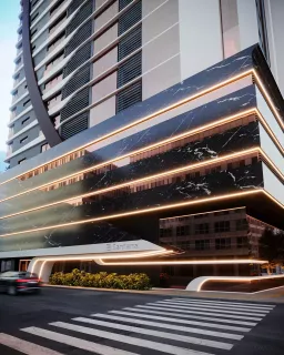 Apartamento Frente Mar com 4 suítes na Meia Praia em Itapema