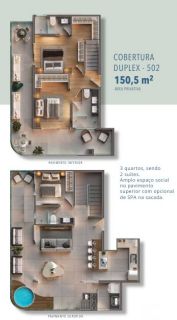 Cobertura Duplex no Itacolomi em Balneário Piçarras