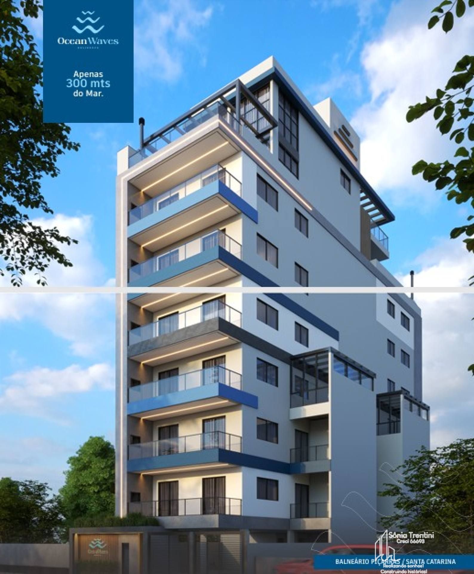 Apartamento com1 Suíte e 1 Dormitório no Itacolomi em Balneário Piçarras