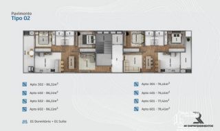 Apartamento com1 Suíte e 1 Dormitório no Itacolomi em Balneário Piçarras