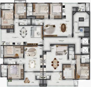 Apartamento Com 1 Suíte e 1 Dormitório na Meia Praia em Navegantes