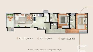Apartamento Com  2 suítes no Itacolomi em Balneário Piçarras