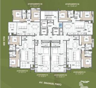 Residencial Florença - Apartamento Com 2 Suítes no Centro em Balneário Piçarras