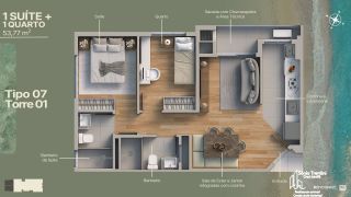 Marine Itajuba Apartamento Com 2 e 3  Dormitórios em Itajuba em Barra Velha
