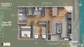 Marine Itajuba Apartamento Com 2 e 3  Dormitórios em Itajuba em Barra Velha