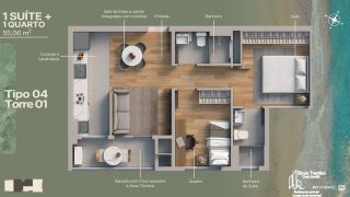 Marine Itajuba Apartamento Com 2 e 3  Dormitórios em Itajuba em Barra Velha