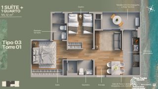 Marine Itajuba Apartamento Com 2 e 3  Dormitórios em Itajuba em Barra Velha