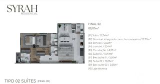 Residencial Syrah - Apartamento com 3 Dormitórios