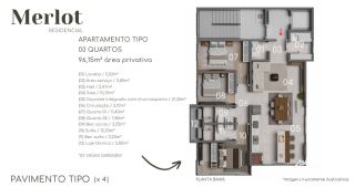 Residencial Merlot - Apartamento com 3 Dormitórios