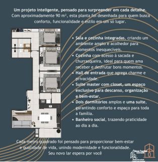 Residencial Ondara - Apartamento com  3 Dormitórios