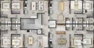 Residencial Santa Rosa - Apartamento com 1 Suíte e 1 Dormitório