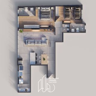 Residencial Palermo - Apartamento com 2 Suítes