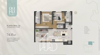 Residencial Aura - Apartamento com 2 Suítes em Balneário Piçarras