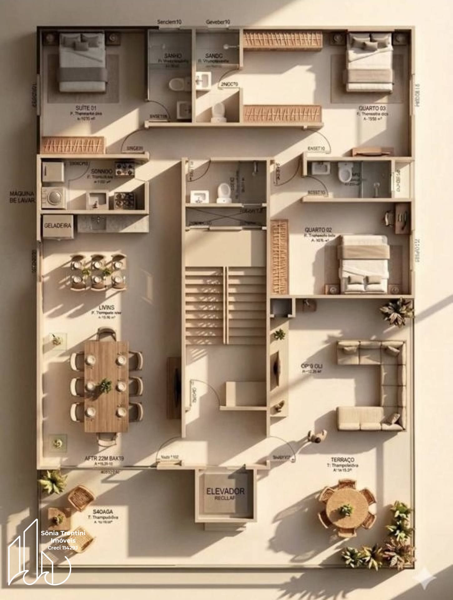 Apartamento 3 Dormitórios no Centro em Baneário Piçarras