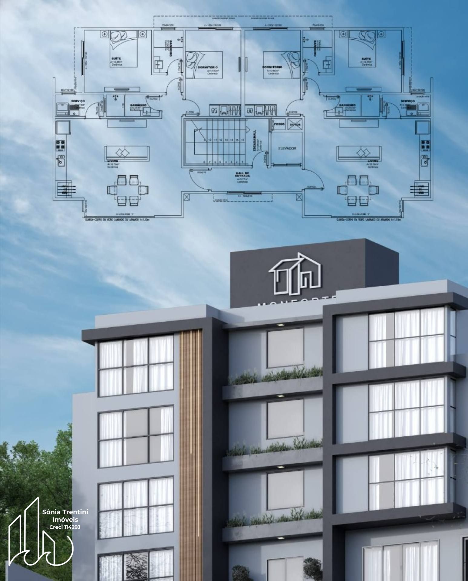 Residencial Dolce Vita - Apartamento com 1 Suíte e 1 Dormitório no Itacolomi - Balneário Piçarras