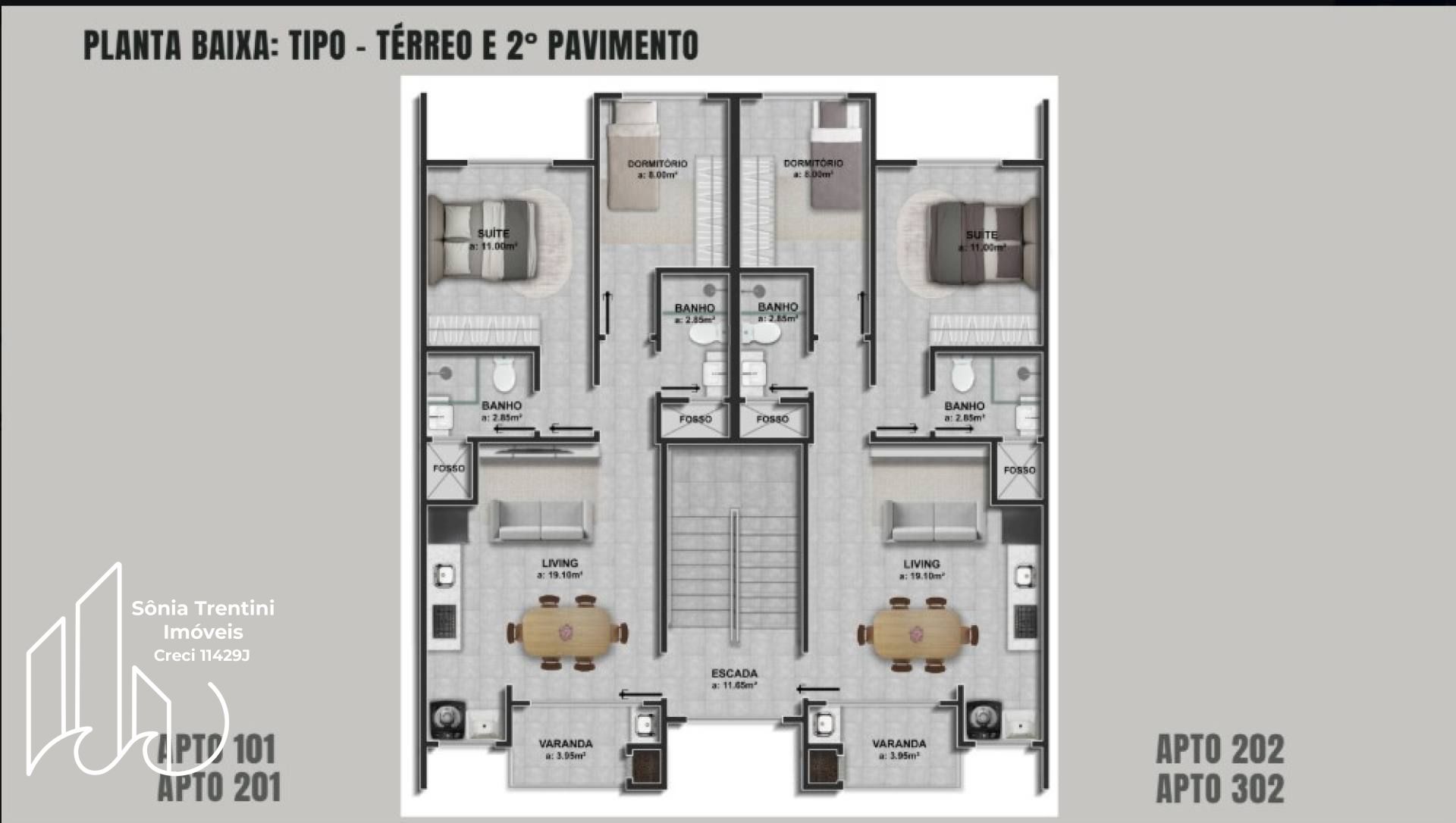 Residencial Scenarium - Apartamento com 2 Dormitórios na Praia do Grant, Barra Velha