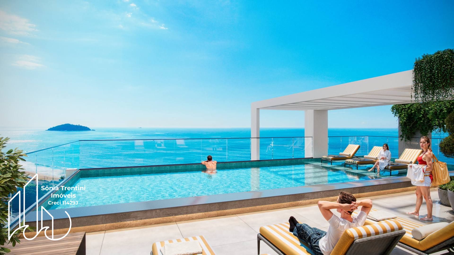 Residencial Ilha de Capri - Apartamento com 2 Suítes, Vista Mar no Centro de Penha