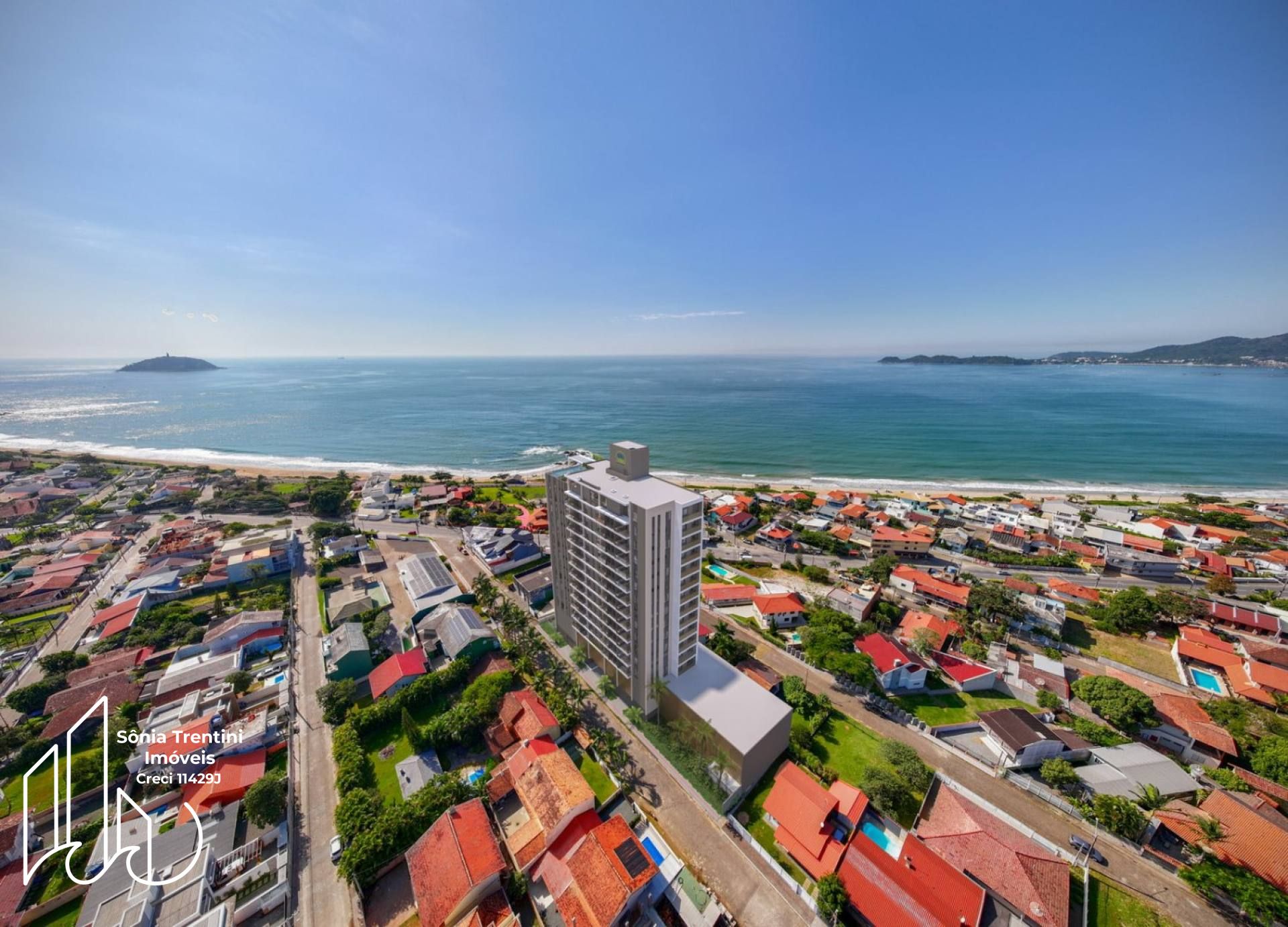 Residencial Ilha de Capri - Apartamento com 2 Suítes, Vista Mar no Centro de Penha