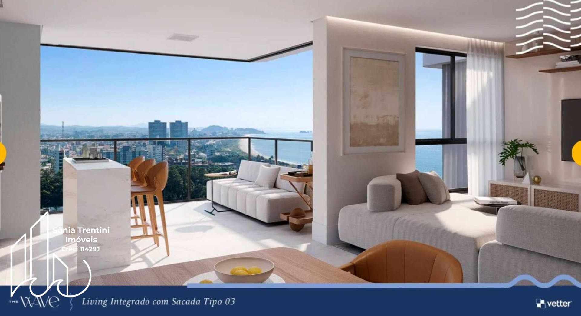 The Wave - Vetter - Apartamento com 3 Suítes Frente Mar em Balneário Piçarras