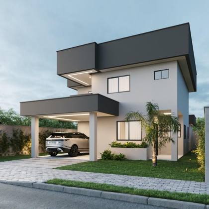 Casa em construção no Maluí Residence