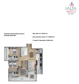 Cobertura FRENTE MAR - Edifício Vista Mar, Massaguaçu- Caraguatatuba SP