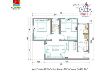Apartamento Para Vender com 2 quartos no bairro Martim de Sá em Caraguatatuba