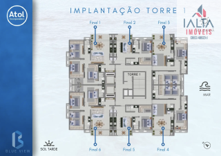 Apartamento a 250mt da praia, Blue View Residencial - Martim de Sá, Caraguatatuba /SP