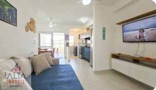 Apartamento Moderno no Itaguá: 2 Suítes, Mobiliado, a 500m da Praia!