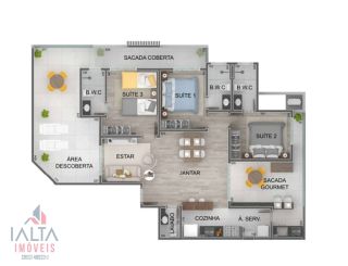 Cobertura Nova com Vista para o Mar: 3 Suítes, 122m², 2 Vagas e a 450m da Praia