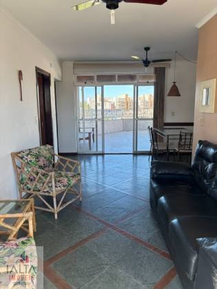 Apartamento mobiliado com 2 Dormitórios (1 Suíte) e Solarium Gourmet a 250m da Orla no Itaguá