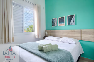 Apartamento Mobiliado com 2 Dormitórios e Lazer Completo a 800m da Orla do Itaguá em Ubatuba