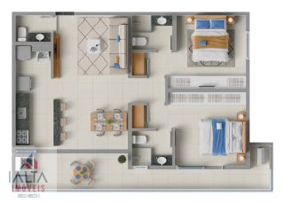 Apartamento Novo com 2 Suítes no Tenório – Próximo às Praias do Tenório e Itaguá