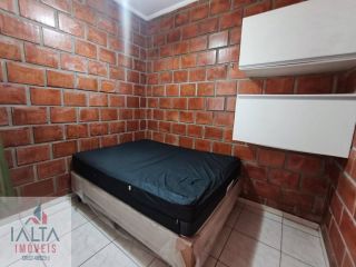 Flat à venda em Caraguatatuba com 1 quarto e piscina - Porteira Fechada na Vila Balneário Santa Martha