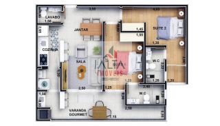 Apartamento/ 2 suítes/ Itaguá- Ubatuba -SP