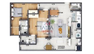 Apartamento/ 2 suítes/ Itaguá- Ubatuba -SP