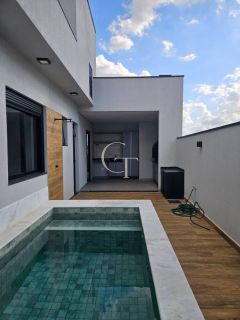 Seu novo lar no Park Gran Reserve – Sobrado com piscina, 3 dormitórios e área gourmet no  Condomínio Park Gran Reserve
