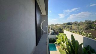 Casa de alto padrão mobiliada à venda no Villas do Golf, em Itu | 3 suítes, piscina e projeto contemporâneo