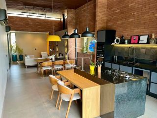 Casa Térrea de Alto Padrão no Condomínio UNA – Itu | 3 Dormitórios, Conceito Aberto e Área Gourmet