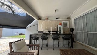 Casa térrea de esquina com piscina no Condomínio Fazenda Palmeiras Imperiais em Salto | 3 suítes | ao lado da área verde | aceita permuta