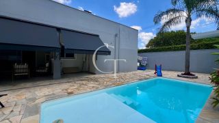 Casa térrea de esquina com piscina no Condomínio Fazenda Palmeiras Imperiais em Salto | 3 suítes | ao lado da área verde | aceita permuta