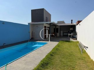 Casa com piscina à venda no Jardim Novo São Pedro | 1 dormitório | espaço gourmet | ideal para investimento | 3 vagas