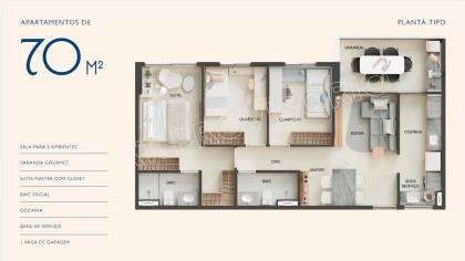 Apartamento Para Vender com 3 quartos 1 suítes no bairro Imbiribeira em Recife