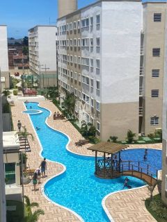 Apartamento térreo 2 quartos (1 suíte) no Residencial Jardim Maceió, Condomínio completo