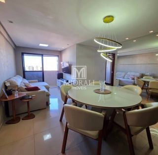 Apartamento na Jatiúca com vista mar, 3 quartos, suíte e lazer completo