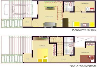 EG -Casas Duplex 3Qts no Pedras da Lagoa (Próx. Praia do Francês)