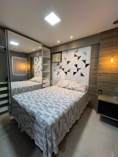 BD - Apartamento mobiliado 2 quartos com suíte e closet no Solaris Poço com lazer completo