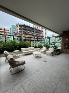 BD - Apartamentos quarto e sala mobiliado com vista mar no Wish Residence Jatiúca a uma quadra da praia
