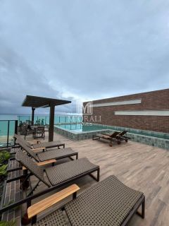 BD - Apartamentos quarto e sala mobiliado com vista mar no Wish Residence Jatiúca a uma quadra da praia