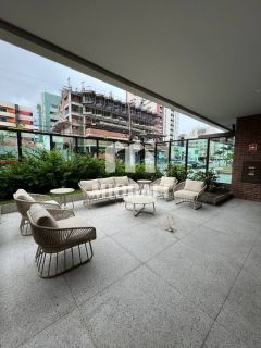 BD - Apartamentos quarto e sala mobiliado com vista mar no Wish Residence Jatiúca a uma quadra da praia