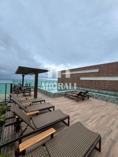 BD - Apartamentos quarto e sala mobiliado com vista mar no Wish Residence Jatiúca a uma quadra da praia
